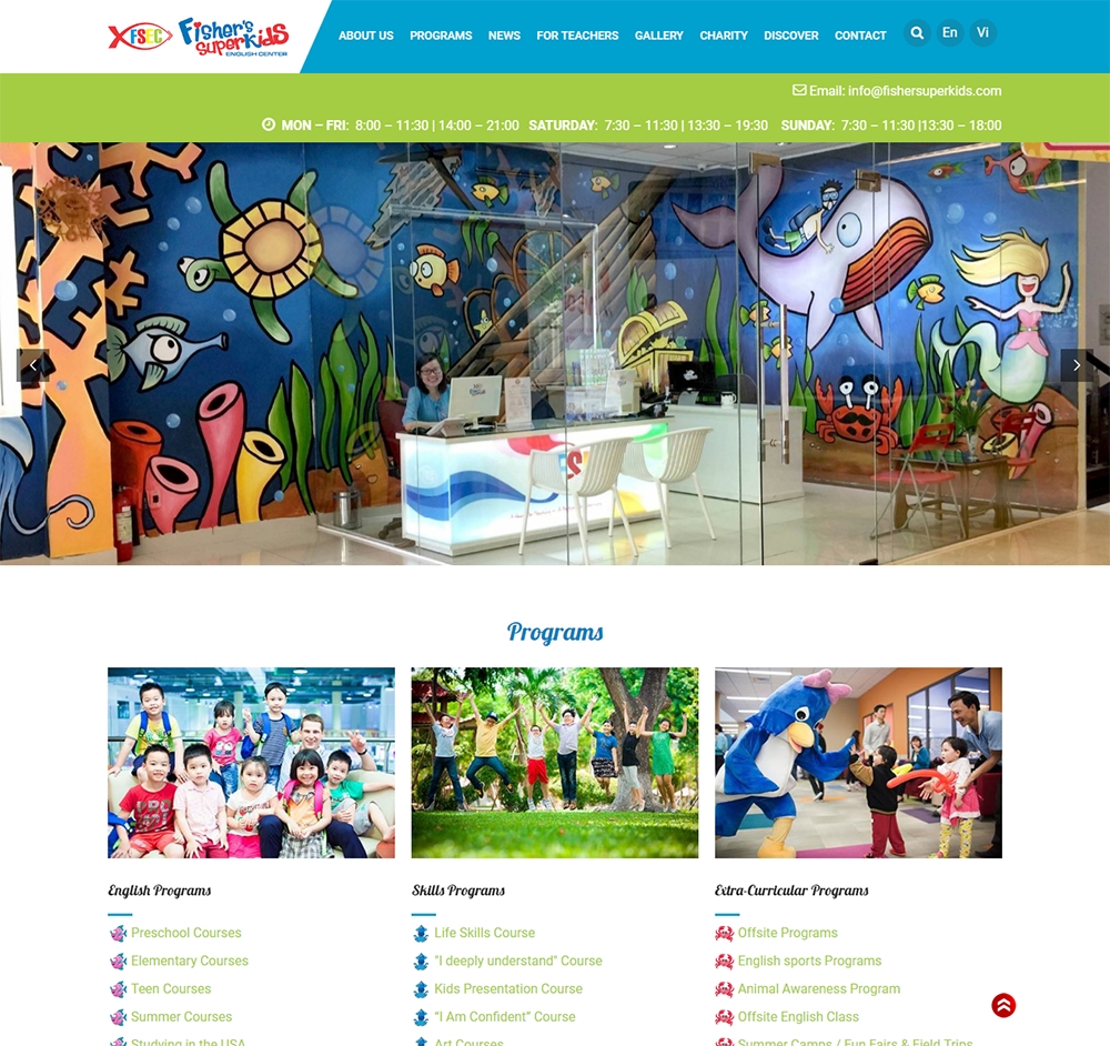 thiết kế website giáo dục