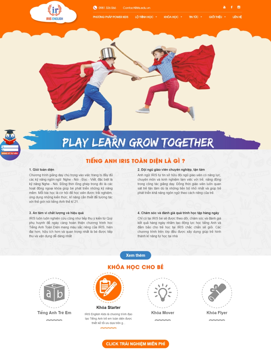 Website Kids Iris