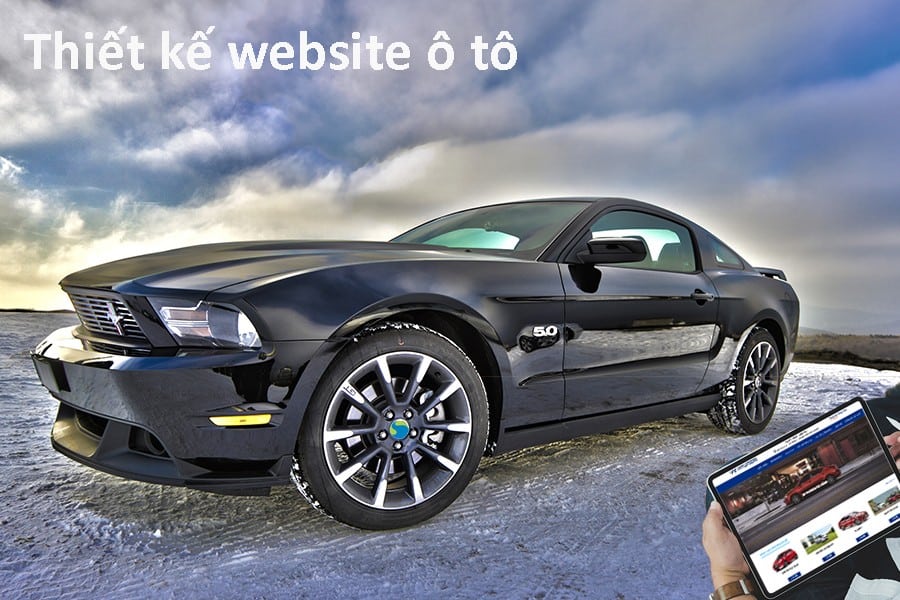 thiết kế web ô tô