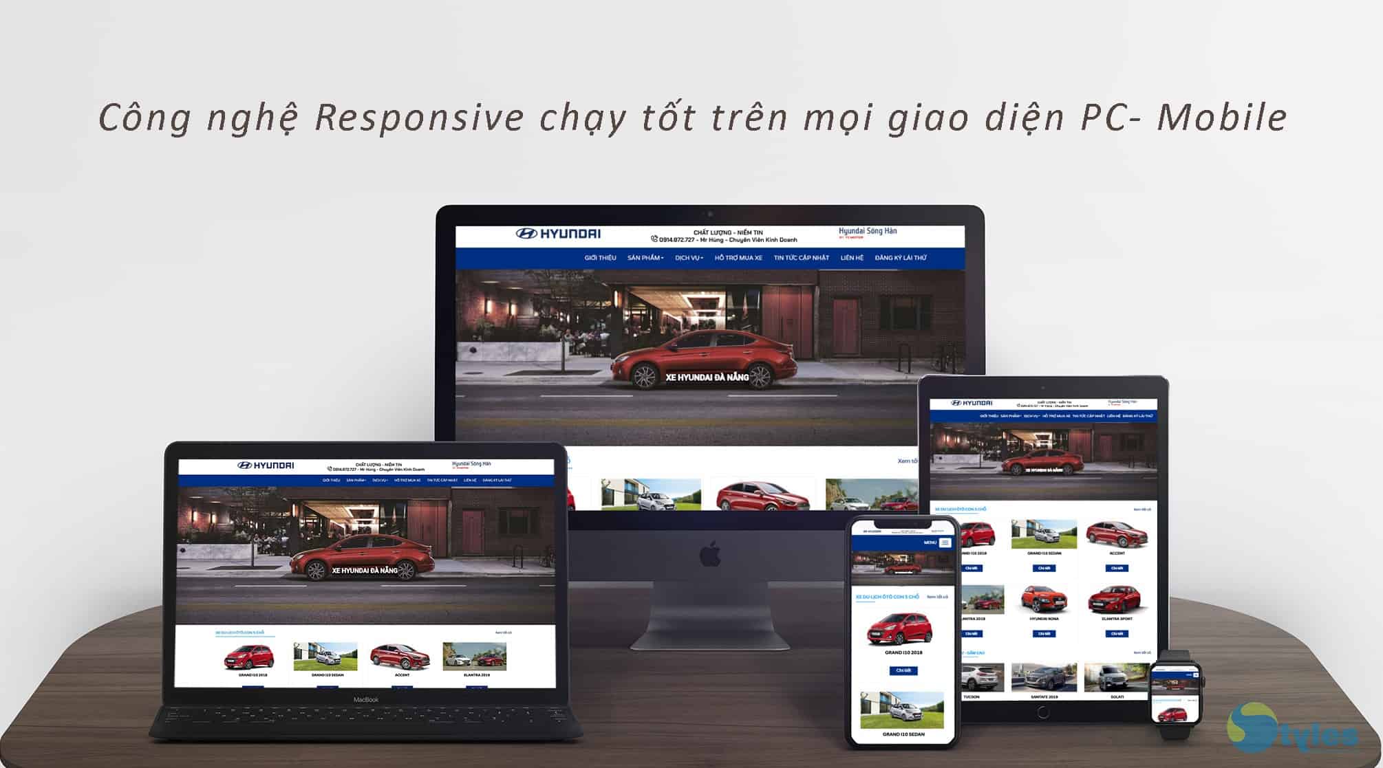 thiết kế website ô tô