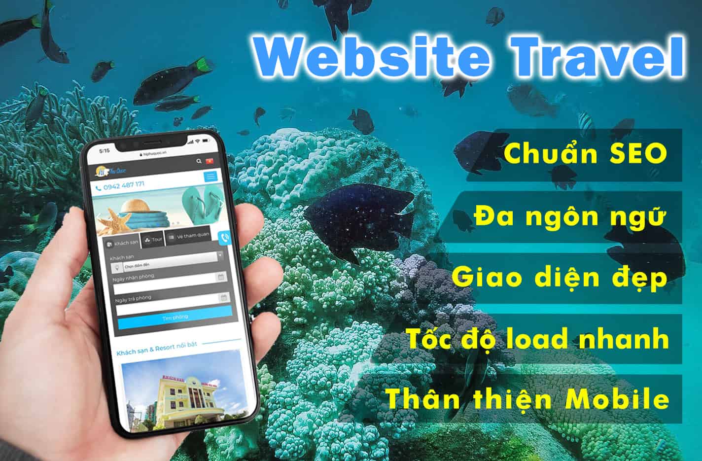 thiết kế website du lịch