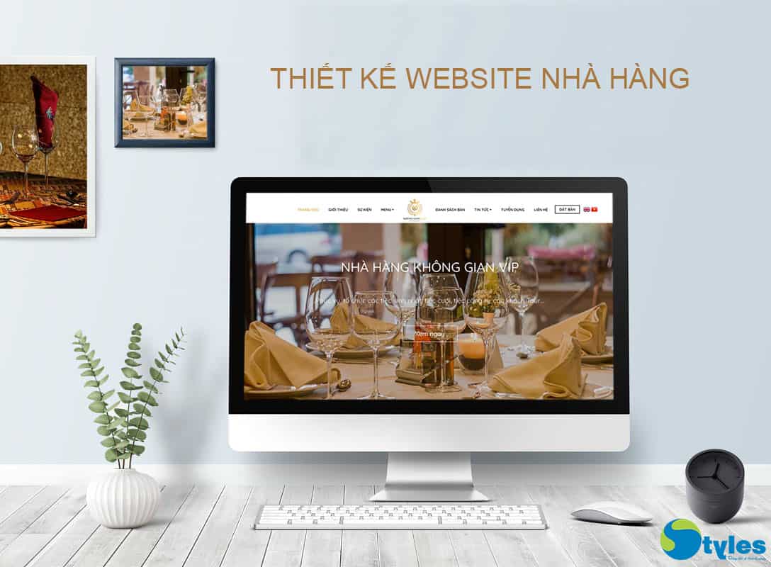 thiết kế web nhà hàng