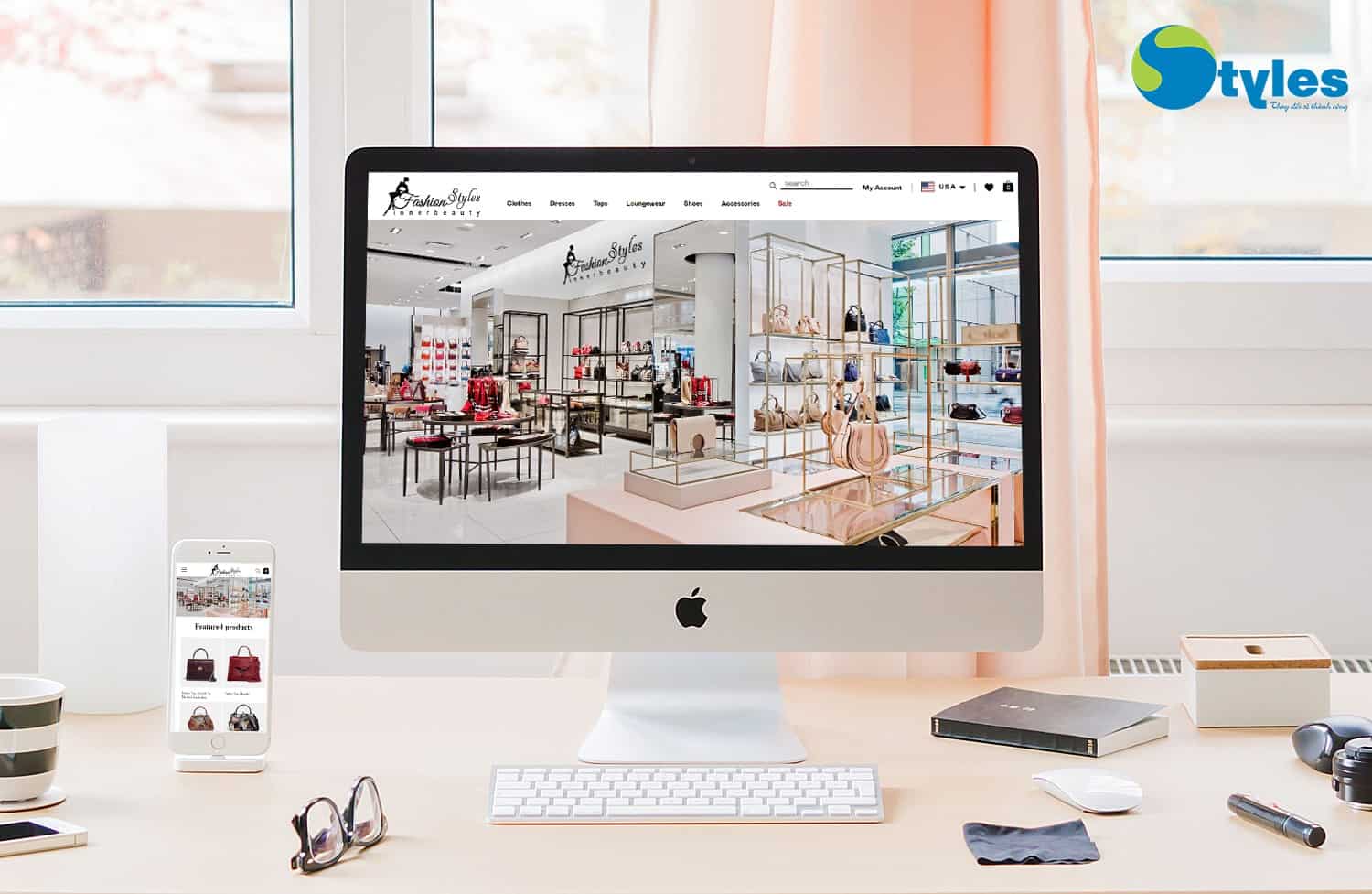 thiết kế web thời trang